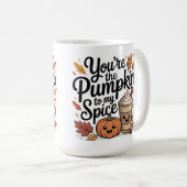 You are the pumpkin to my spice cute quote koffiemok (Voorkant rechts)