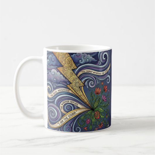 You Are The Storm Personalized Coffee Mug (Gauche)