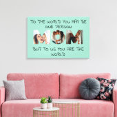 You Are the World - Aangepaste foto MOM Canvas Afd (Insitu (Woonkamer))