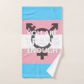 YOU ARE TRANS ENOUGH - Transgender Pride Handdoek (Handdoek)