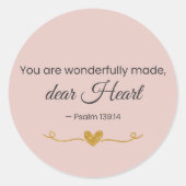 You Are Wonderfully Made Christian Sticker  (Devant)
