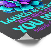 You Are Worthy You Are Loved You Are Needed Premiu Poster (Hoek)