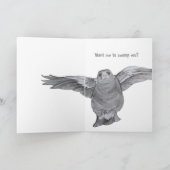 You broke up? Folded Greeting Card Kaart (Binnen)