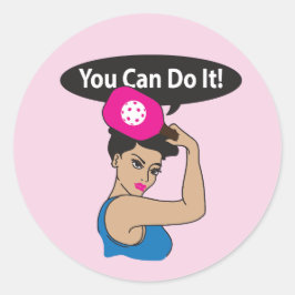 You Can Do It Pickleball (L) Ronde Sticker