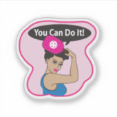 You Can Do It Pickleball (L) Sticker (Voorkant)