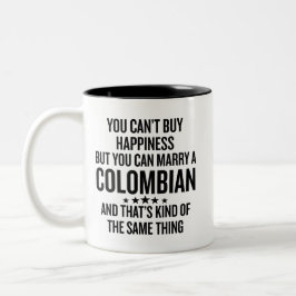 You Can Marry A Colombian Funny Tweekleurige Koffiemok