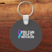 You Can Never Be Replaced Suicide Prevention Aware Sleutelhanger (Voorkant)