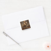 You can’t teach an old dog new tricks vierkante sticker (Envelop)