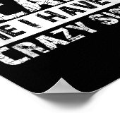 You Can't E Me I Have A Crazy Sister Funny  Poster (Hoek)