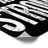 You Can't Fake Strong Werlifting Motivation Tee  Poster (Hoek)