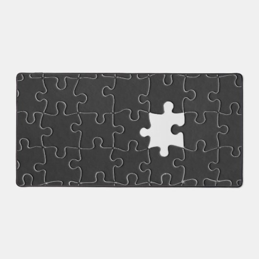 You Complete Me Romantic Black and White Jigsaw (Recto)