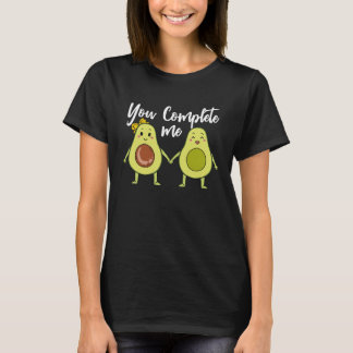 You Complete Me Valentines Day Vegan Couple T-shirt