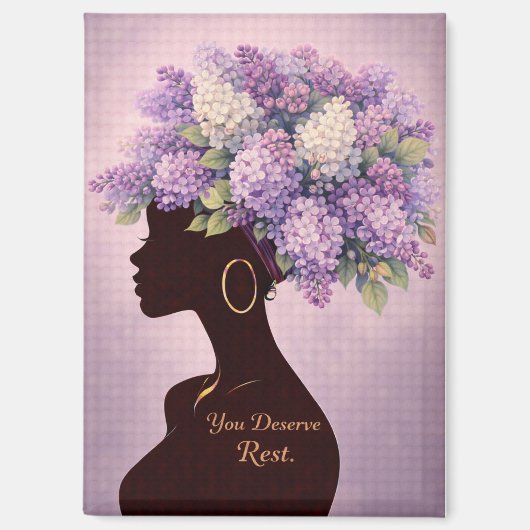 You Deserve Rest Inspirational Magnet Magneet (Voorkant)