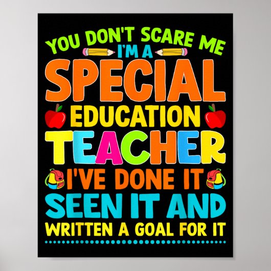 You Don't E Me I'm A Special Education Teacher Men Poster (Voorkant)