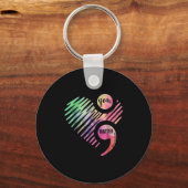 You Don't Let Your Story End Semicolon  Sleutelhanger (Voorkant)