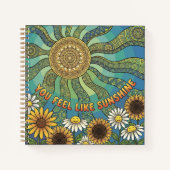 You Feel Like Sunshine Spiral Notebook Notitieboek (Voorkant)