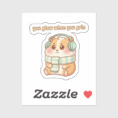 You Glow When You Grin – Cute Hamster Sticker (Feuille)