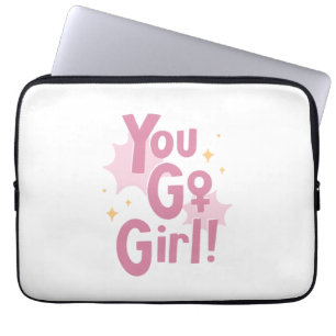 You Go Girl Mooie Roze Elektronica Tas