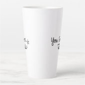 "You Got This" Motivatie Star Design Latte Mok (Voorkant)