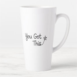"You Got This" Motivatie Star Design Latte Mok