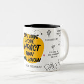You Have More Impact Than You Know Mug  (Devant droit)