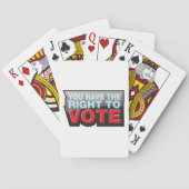 You Have The Right To Vote Pokerkaarten (Achterkant)