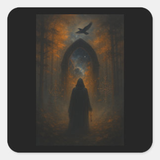 You Hold the Key to Your Desired Reality Vierkante Sticker