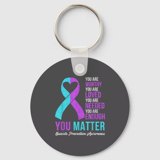 You Kindness Be Kind Suicide Prevention Awareness  Sleutelhanger (Voorkant)
