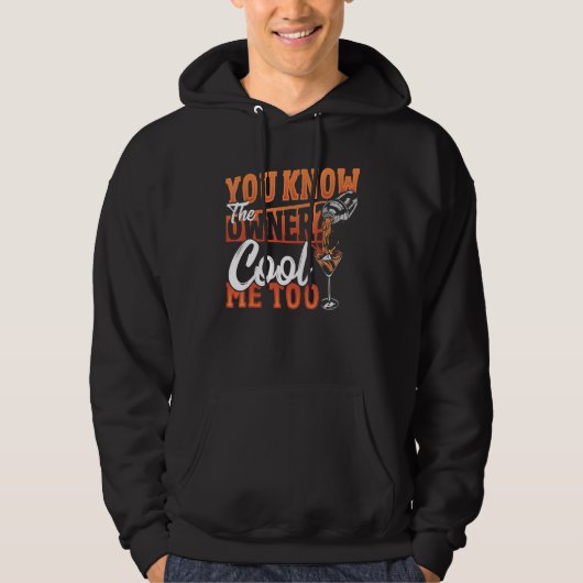 You Know The Owner Cool Me Too Bartender Barkeeper Hoodie (Voorkant)