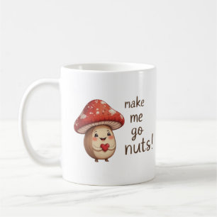 You Make Me Go Nuts – Schattige hazelnoot en padde Koffiemok