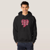 You Make My Heart Sing Western Leopard Valentine's Hoodie (Voorkant volledig)