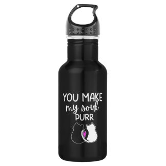 'You Make My Soul Purr' Cat Lover Gift Waterfles