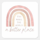 You Make The World A Better Place Stickers (Voorkant)