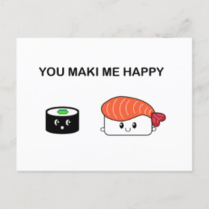You maki me happy suziethesuzie briefkaart