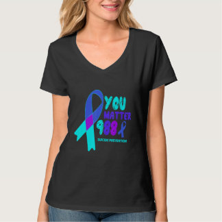 You Matter 988 Suicide Prevention Awareness Rainbo T-shirt