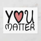 You Matter Anonymous "Secret Sender" Postcard Briefkaart (Voorkant)