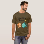 You & Me Forever Schattige Fish Couple Design T-shirt (Voorkant volledig)