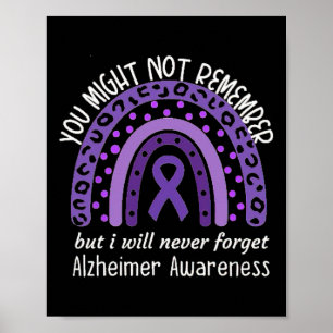 You Might Not Remember Alzheimer's awareness Month Poster