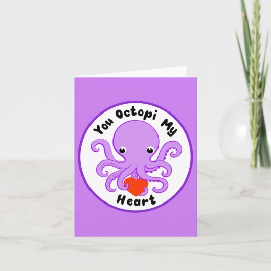 You Octopi Mijn Hart Kaart (Voorkant)