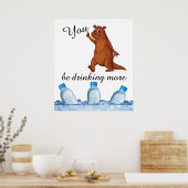 You Otter Buvez Plus D'Eau Poster (Cuisine)