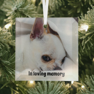 You pet dog puppy custom foto chihuahua glas ornament