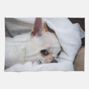 You pet dog puppy custom foto chihuahua theedoek