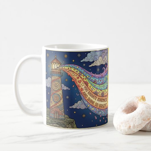 You Radiate Kindness Photo Coffee Mug (Avec donut)