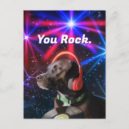 You Rock Bedankt Briefkaart