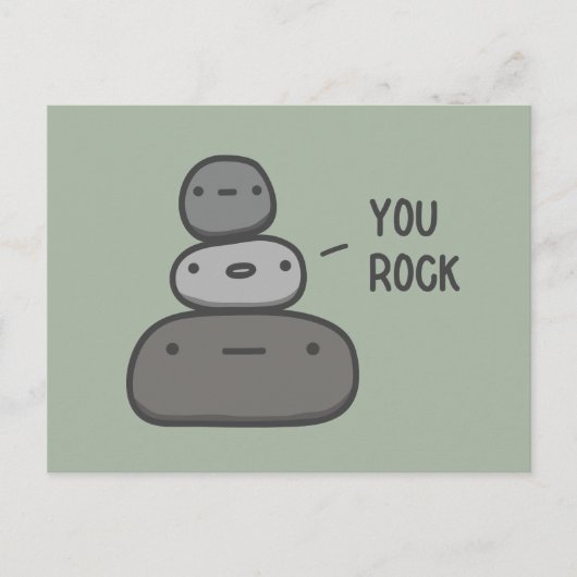 You Rock Briefkaart (Voorkant)