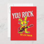 You Rock Briefkaart (Voorkant / Achterkant)