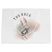 You Rock Bunny Gift Bag Groot Cadeauzakje (Voorkant)