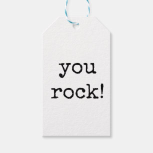 You Rock, collega, vriend, partner cadeau Label Cadeaulabel