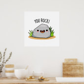 You Rock Funny Geology Pun Poster (Keuken)