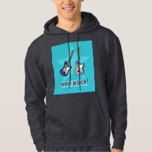 'You rock!' gitaarhoodie voor muziekfans